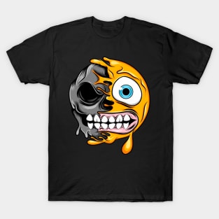 Grimacing Zombie Emoji T-Shirt